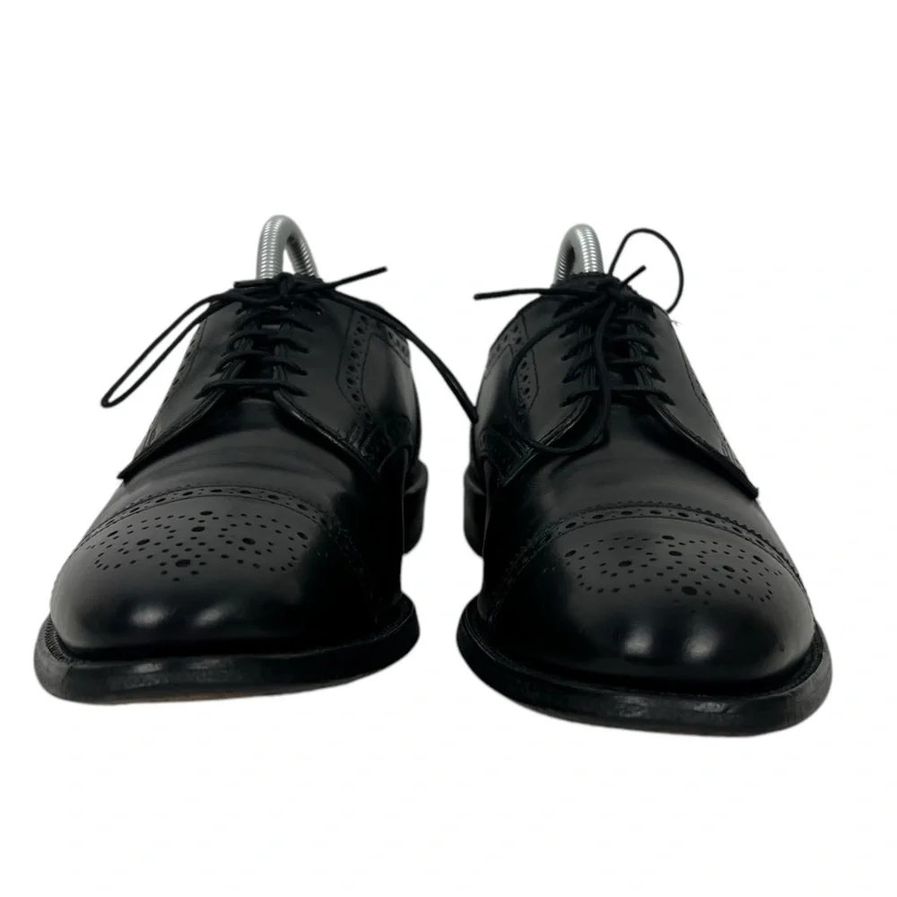 Allen Edmonds Sanford Black Cap Toe Oxford Dress Shoes 8.5 C Casual Formal
